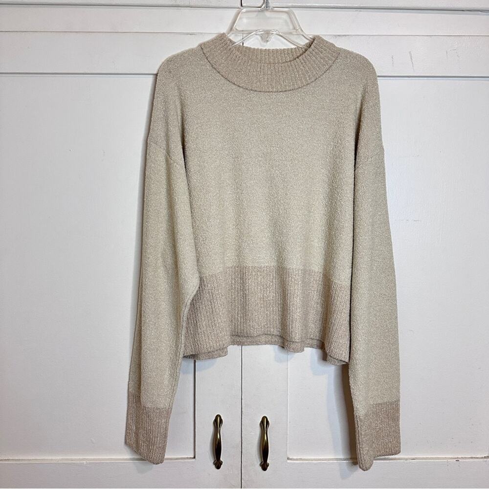 Majorelle Knit Crewneck Tan Sweater Small